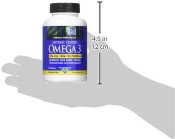 آسیاب بادی امگا ورکس سوپر امگا 3، اسیدهای چرب EPA/DHA، مفاصل سالم، پوشش روده ای، 90 سافت ژل، 90 سروینگ