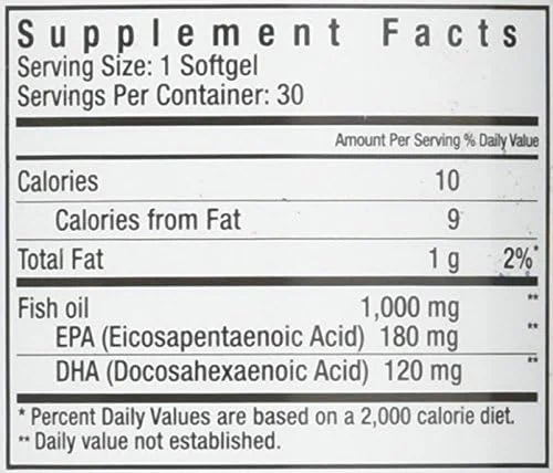 آسیاب بادی امگا ورکس سوپر امگا 3، اسیدهای چرب EPA/DHA، مفاصل سالم، پوشش روده ای، 90 سافت ژل، 90 سروینگ