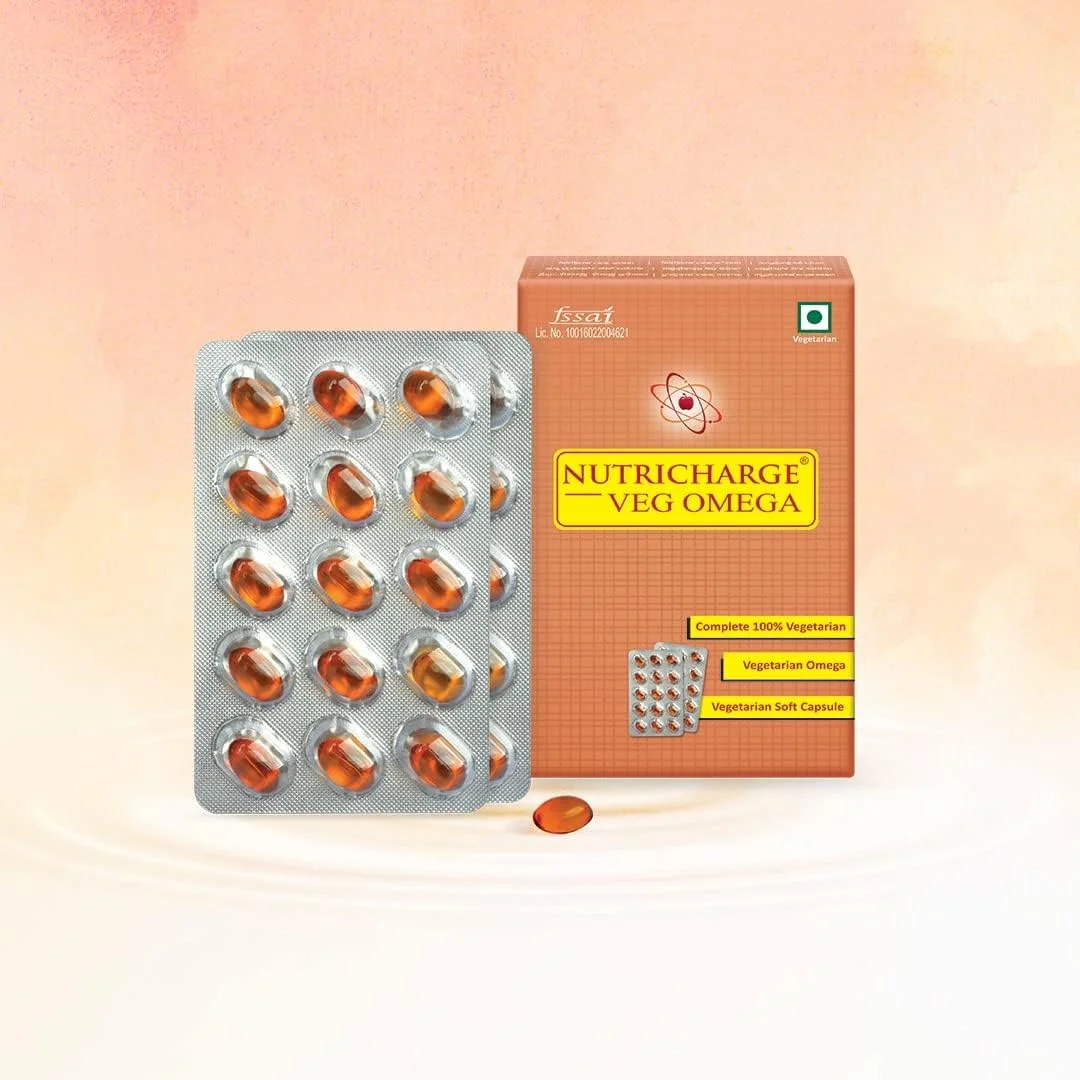 مکمل امگا گیاهی نوتری شارژ مناسب برای سلامتی آقایان و بانوان (30 عدد)