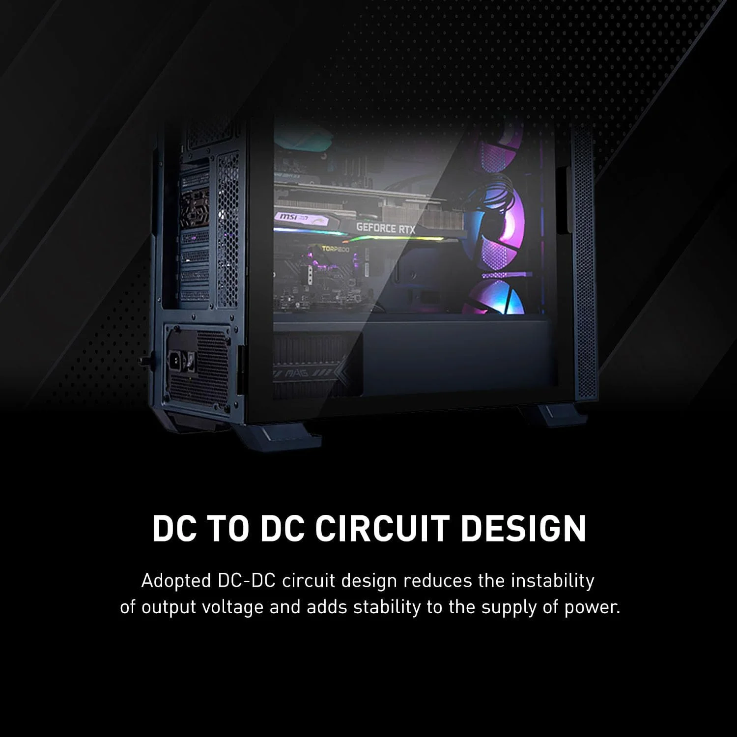 منبع تغذیه گیمینگ MSI MAG A550BN - دارای گواهینامه 80 Plus Bronze با توان 550 وات - اندازه جمع و جور - PSU از نوع ATX منبع تغذیه گیمینگ MSI MAG A550BN - دارای گواهینامه 80 Plus Bronze با توان 550 وات - اندازه جمع و جور - PSU از نوع ATX