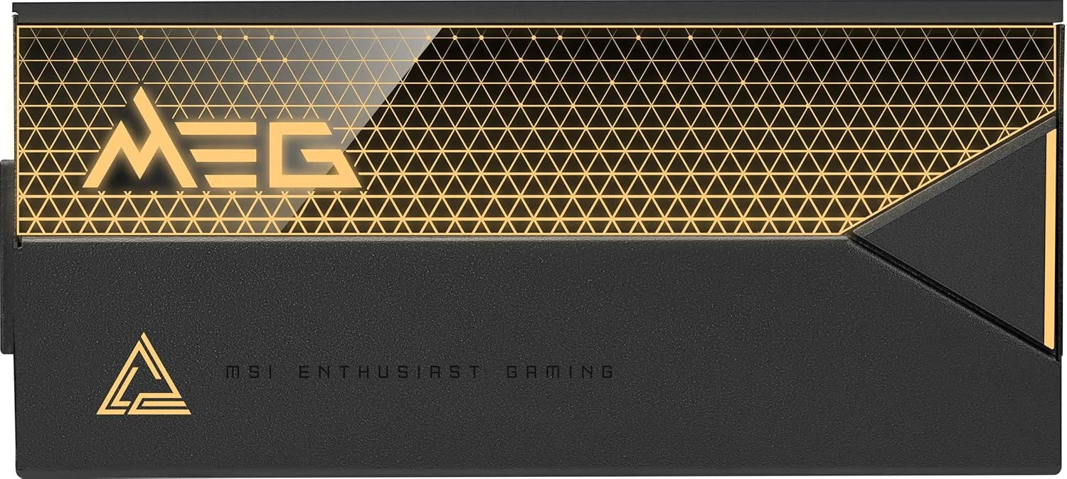 منبع تغذیه MSI MEG Ai1600T PCIE5، توان 1600 وات، 80 PLUS Titanium، ATX 3.1، پشتیبانی از PCIe 5.1 GPU، دوگانه 12V-2x6، کابل ها با کانکتورهای دو رنگ 12V-2x6، ATX PSU، کابل بافته شده