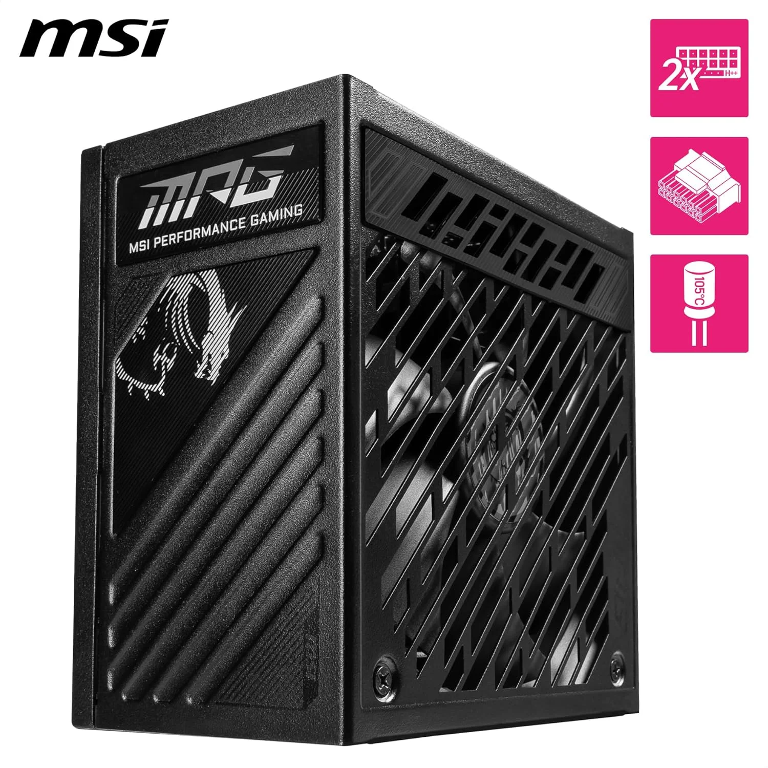 منبع تغذیه گیمینگ MSI MPG A1000GS PCIE5 ATX 3.1 - تمام ماژولار - دارای گواهینامه 80 Plus Gold با توان 1000 وات - دارای خازن های 100% ژاپنی 105 درجه سانتیگراد - منبع تغذیه ATX - 10 سال منبع تغذیه گیمینگ MSI MPG A1000GS PCIE5 ATX 3.1 - تمام ماژولار - دارای گواهینامه 80 Plus Gold با توان 1000 وات - دارای خازن های 100% ژاپنی 105 درجه سانتیگراد - منبع تغذیه ATX - 10 سال