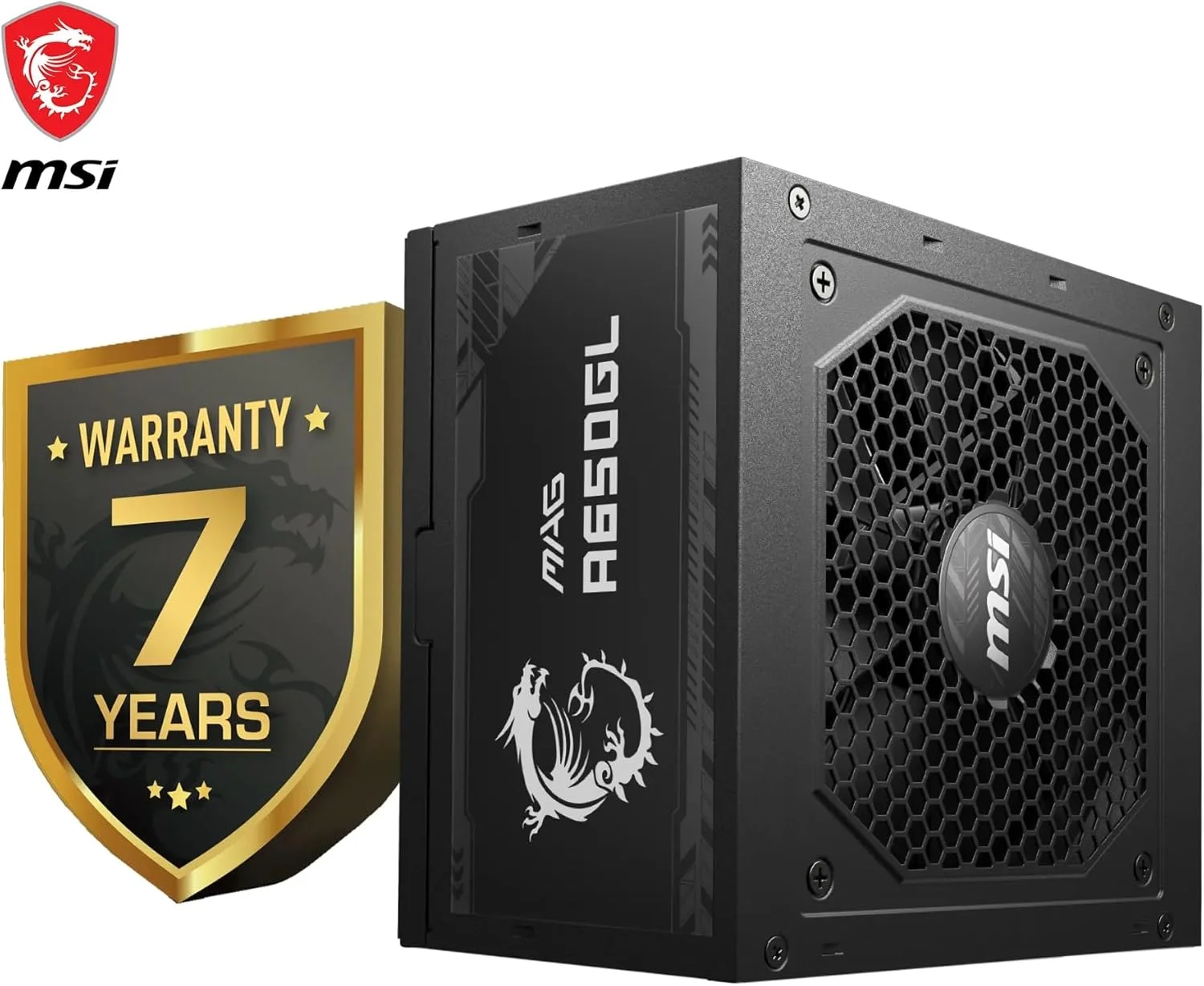 منبع تغذیه 650 وات MSI MAG A650GL با گواهینامه 80 پلاس گلد