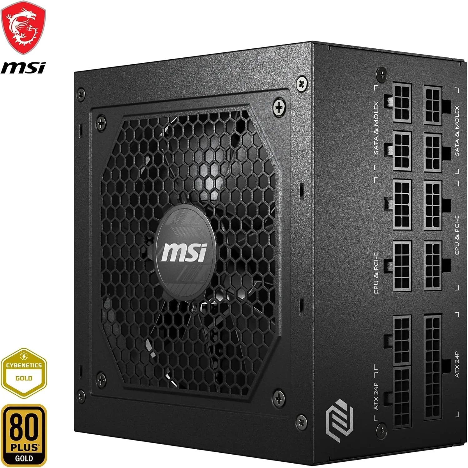 منبع تغذیه 650 وات MSI MAG A650GL با گواهینامه 80 پلاس گلد