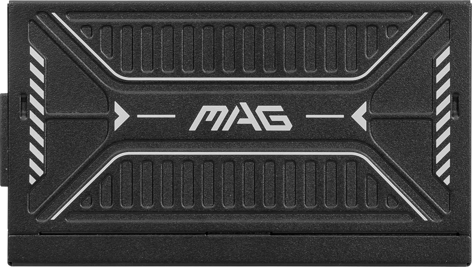 منبع تغذیه 650 وات MSI MAG A650GLS PCIE5، کاملاً ماژولار، مناسب بازی، دارای گواهینامه 80+ Gold، سازگار با ATX 3.1 و PCIe 5.1، کابل 12V-2x6 دو رنگ، کم صدا، کابل های روکش دار