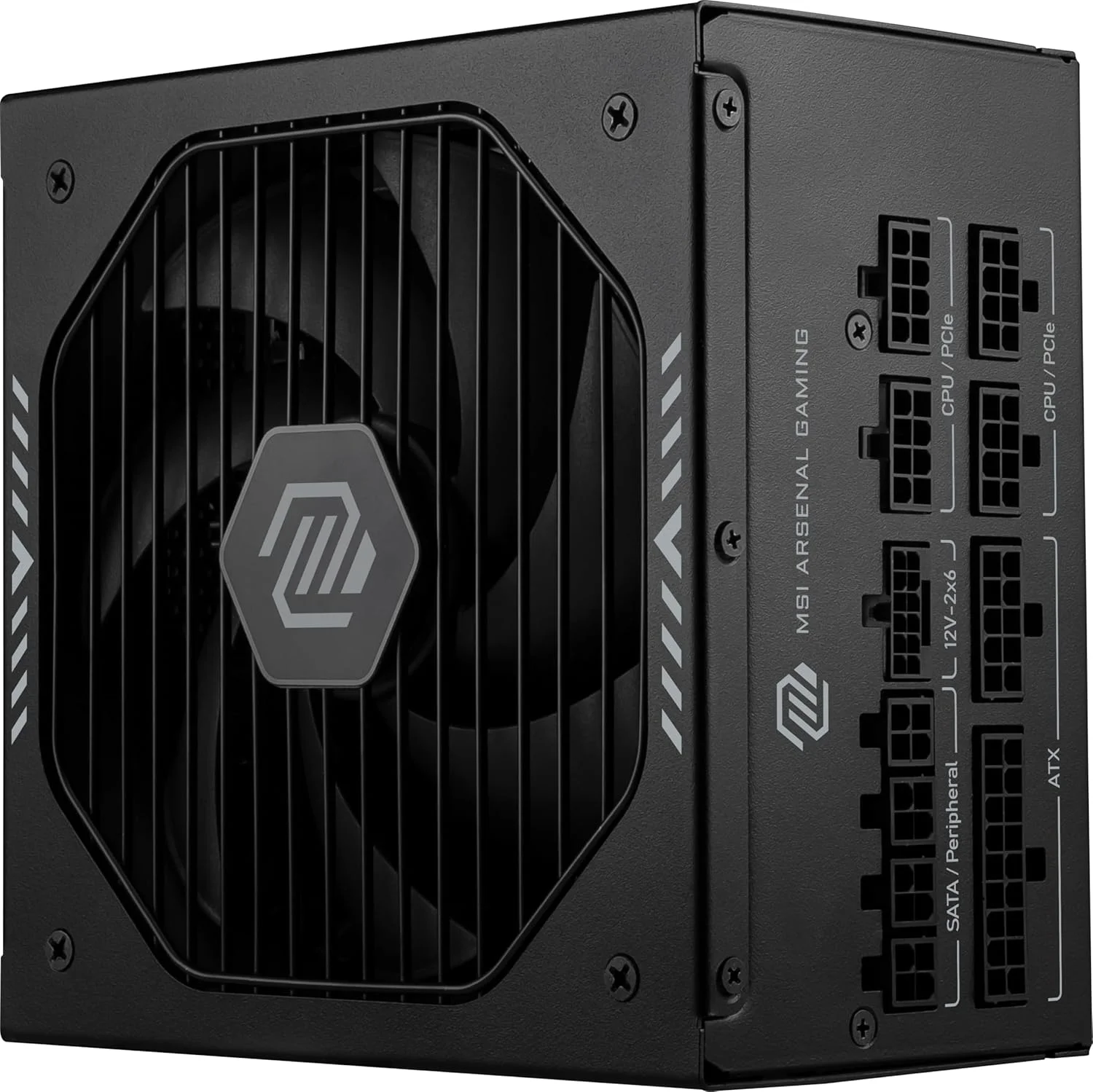 منبع تغذیه 650 وات MSI MAG A650GLS PCIE5، کاملاً ماژولار، مناسب بازی، دارای گواهینامه 80+ Gold، سازگار با ATX 3.1 و PCIe 5.1، کابل 12V-2x6 دو رنگ، کم صدا، کابل های روکش دار