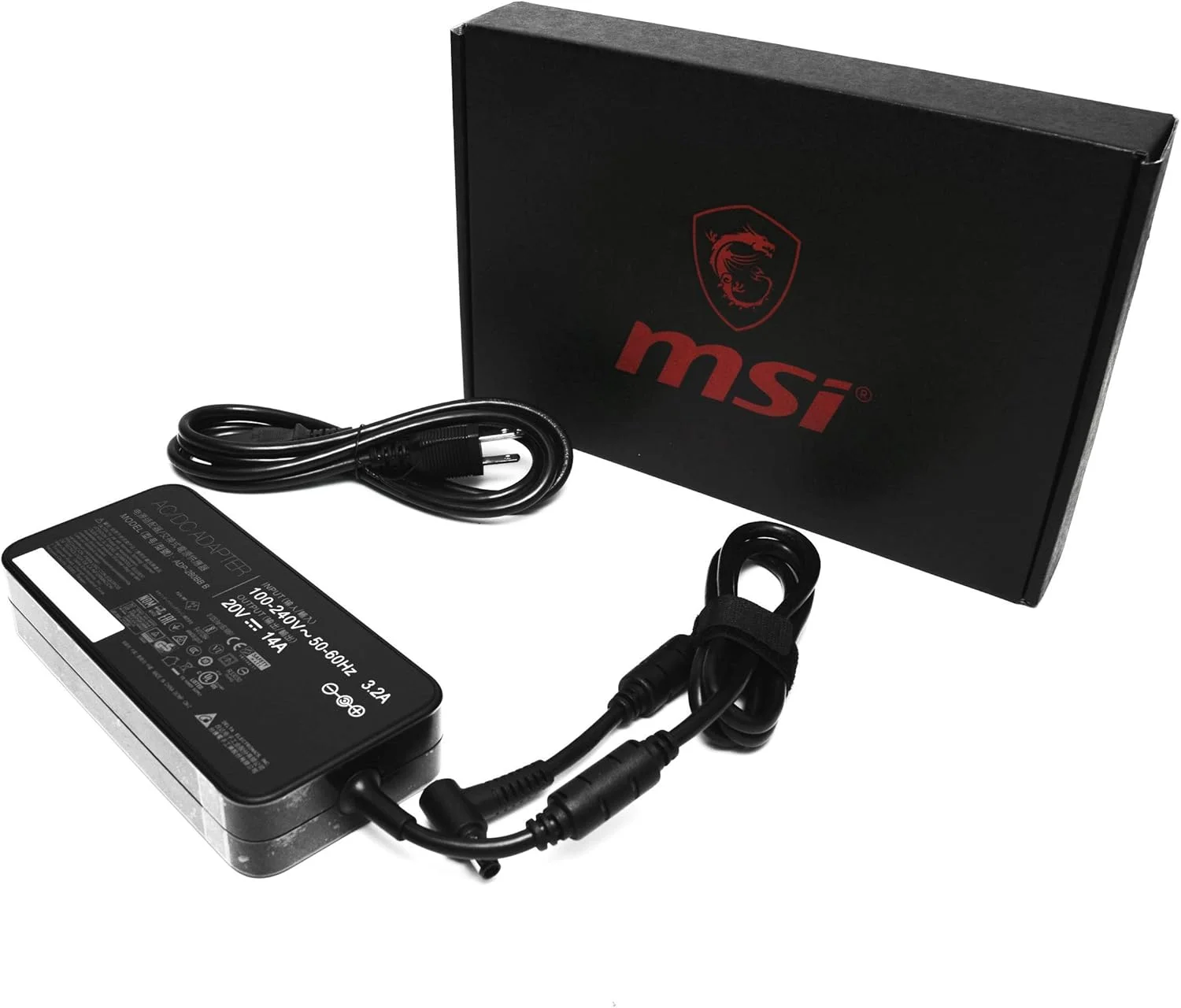 آداپتور برق 280 واتی اصلی MSI (957-17E21P-101) برای لپ‌تاپ‌های GE/GL با کارت گرافیک RTX 2070/RTX 2080