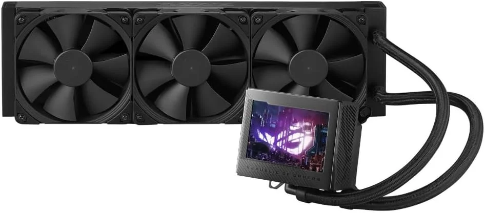 خنک کننده مایع پردازنده ASUS ROG Ryujin III 360 All-in-one با رادیاتور 360 میلی متری، پمپ Asetek نسل 8، 3 عدد فن Noctua industrialPPC 120mm و LCD رنگی 3.5 اینچی
