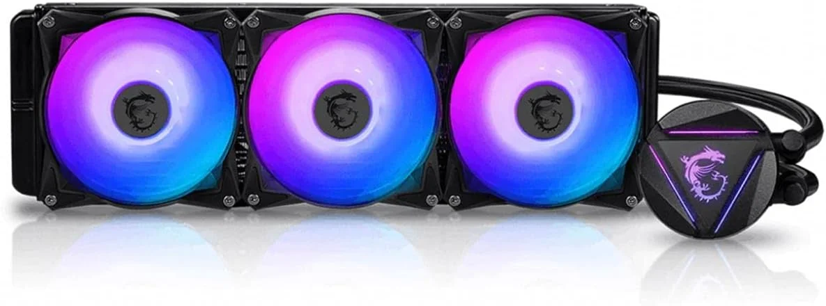 خنک کننده مایع پردازنده Msi Mag Core Liquid 360R V2 - Aio RGB - طراحی درب چرخان - رادیاتور 360 میلی متری - سه فن 120 میلی متری RGB Pwn.
