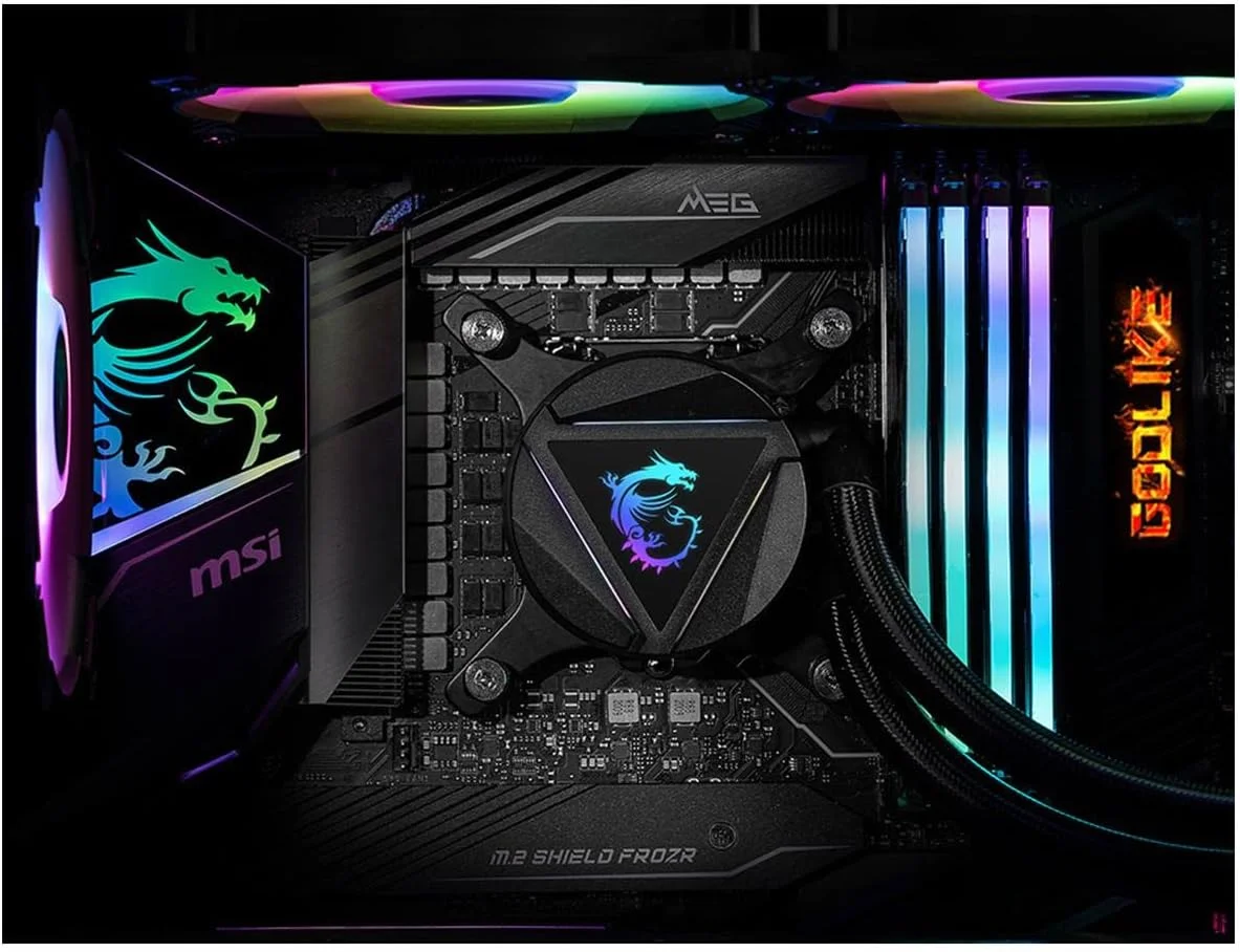 خنک کننده مایع پردازنده Msi Mag Core Liquid 360R V2 - Aio RGB - طراحی درب چرخان - رادیاتور 360 میلی متری - سه فن 120 میلی متری RGB Pwn.