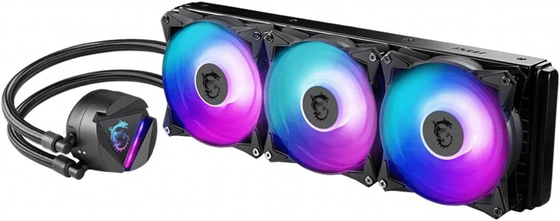 خنک کننده مایع پردازنده Msi Mag Core Liquid 360R V2 - Aio RGB - طراحی درب چرخان - رادیاتور 360 میلی متری - سه فن 120 میلی متری RGB Pwn.