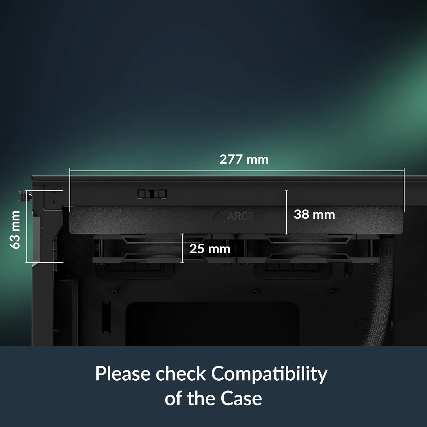خنک کننده مایع پردازنده ARCTIC Liquid Freezer III Pro 240، رادیاتور 38 میلی متری، پمپ PWM، فن VRM، AMD AM5/AM4، فریم تماس Intel LGA1851/1700 - مشکی