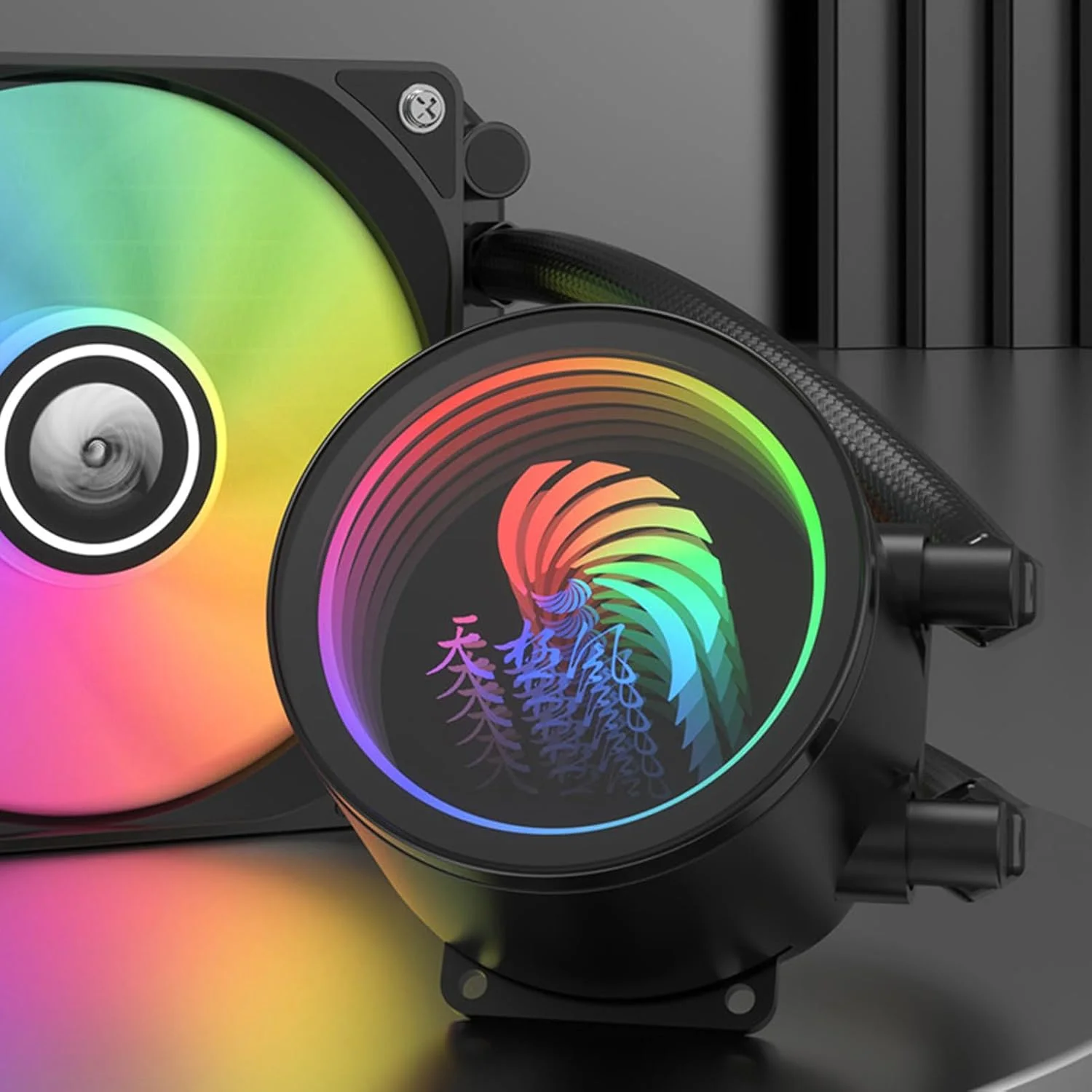 خنک کننده مایع پردازنده AIO ARGB Bewinner، پمپ فن های PWM RGB آدرس پذیر 3X 120 میلی متری، خنک کننده آبی AIO رادیاتور 360 میلی متری، فن های رادیاتور RGB آدرس پذیر PWM سه پین 120 میلی متری برای کنسول بازی