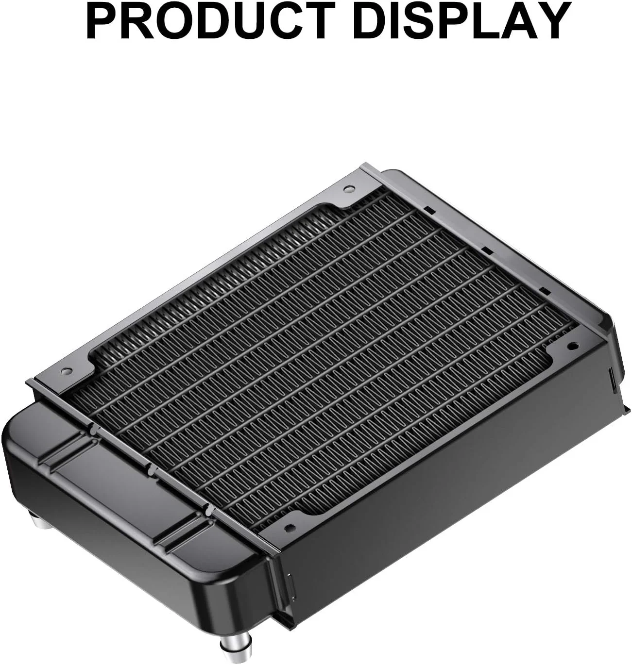 رادیاتور خنک کننده آب Clyxgs، رادیاتور مبدل حرارتی آلومینیومی 8 لوله ای با فن برای سیستم خنک کننده آب کامپیوتر CPU PC DC12V 80mm