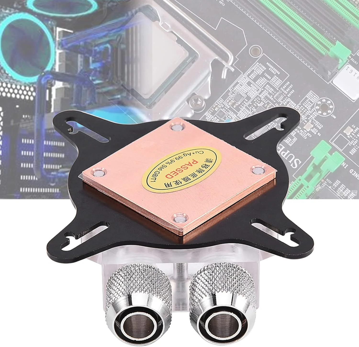 خنک کننده آبی پردازنده مرکزی، کیت خنک کننده کامپیوتر، پایه مسی قرمز برای واحد پردازش گرافیکی، خنک کننده GPU با اتصالات و پیچ برای کامپیوتر شخصی