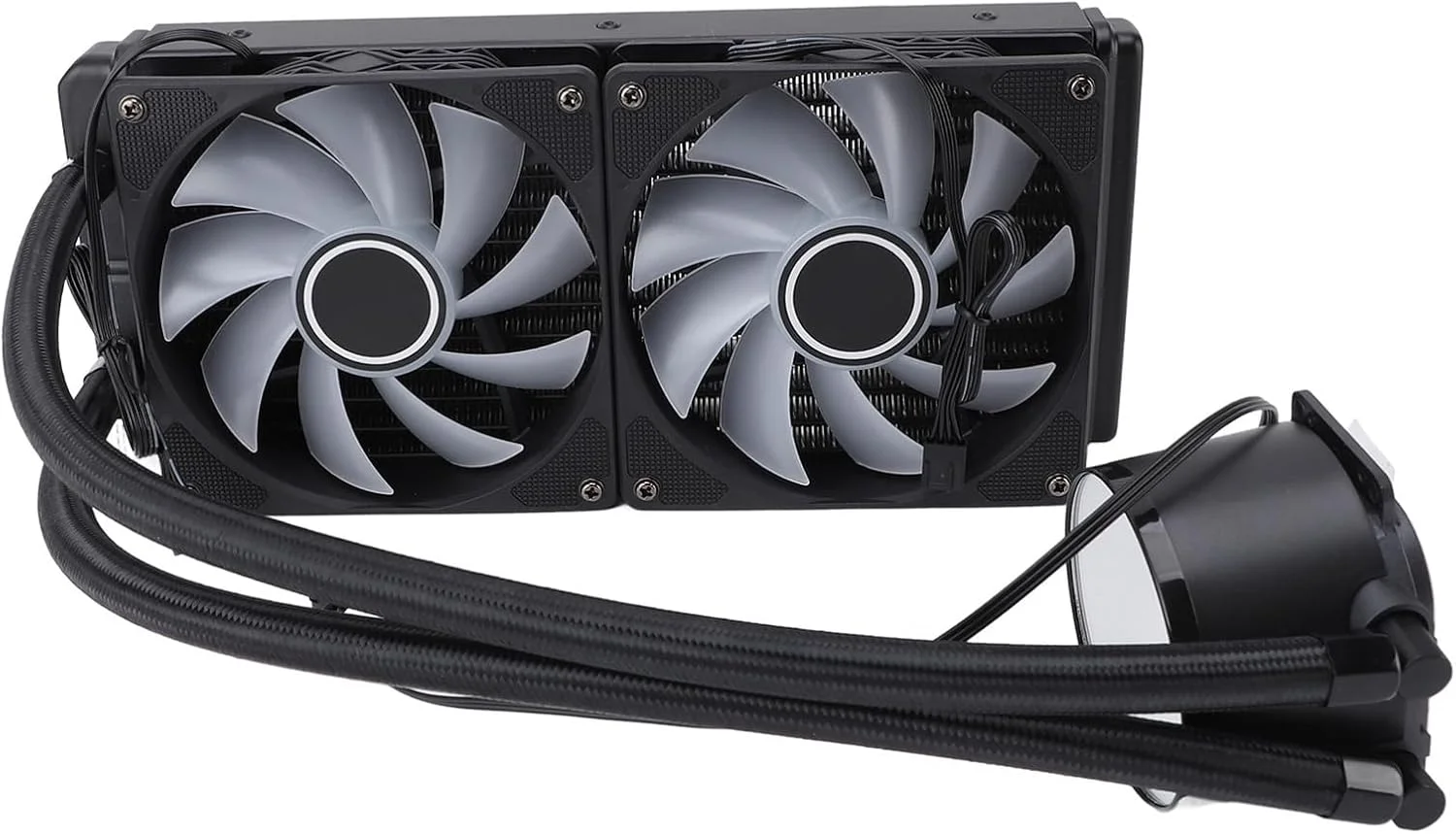 خنک کننده آبی یکپارچه CPU با کنترل دقیق PWM، 240 میلی‌متری، مناسب برای محفظه 115 و 1200، فریم فن پایدار، حداقل نویز، برای علاقه‌مندان به فناوری