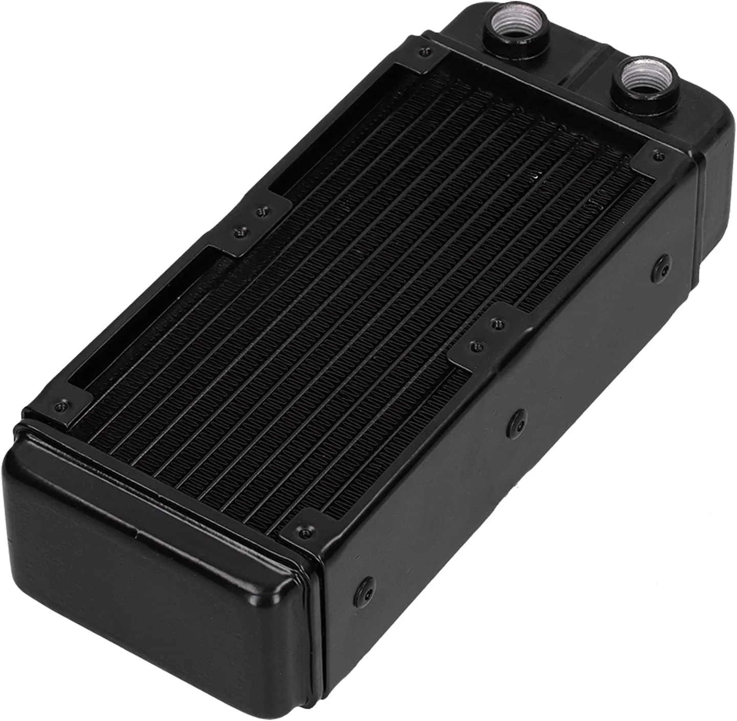 خنک کننده آبی GOWENIC، مینی آلیاژ آلومینیوم 12 لوله، رزوه مادگی، سیستم ردیفی خنک کننده مایع تبادل حرارت دفع حرارت سریع، برای کامپیوتر CPU PC