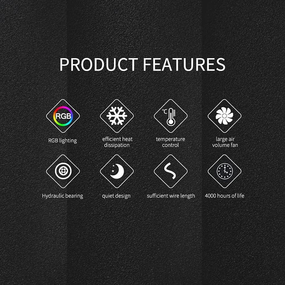 خنک کننده آبی پردازنده کامپیوتر COOL MOON مدل cold moon 240، رادیاتور مایع CPU با فن های بی صدای RGB 120mm، مناسب برای LGA775/115X/AM4/AM3/FM2