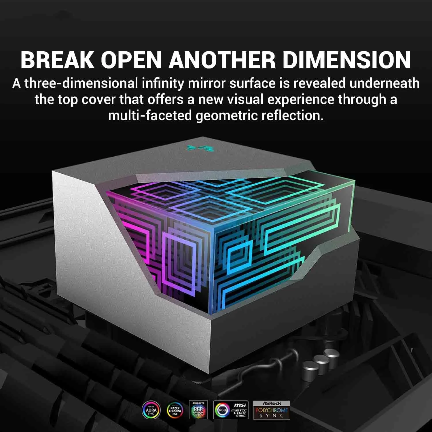 خنک کننده مایع پردازنده مرکزی KASTWAVE با پمپ دو محفظه ای نسل 4 - 360 میلی متر، 3100 دور در دقیقه | ARGB آینه بی نهایت چند بعدی | فناوری ضد نشت | سازگار با LGA 1700/1200/1151/1150/1155 و AMD AM4/AM5