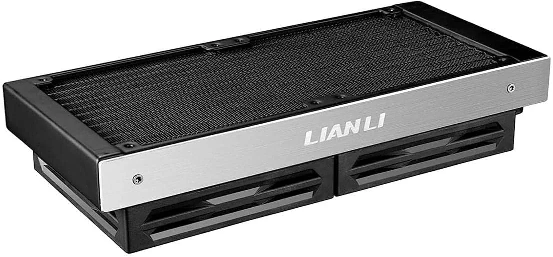 خنک کننده مایع پردازنده (CPU) مدل Lian Li Galahad 240 با حلقه بسته - مشکی، فن 240 میلی‌متری ARGB، سرعت 800-1900 دور در دقیقه، جریان هوای 58.54 CFM، بدنه آلومینیومی، سازگار با کامپیوترهای رومیزی