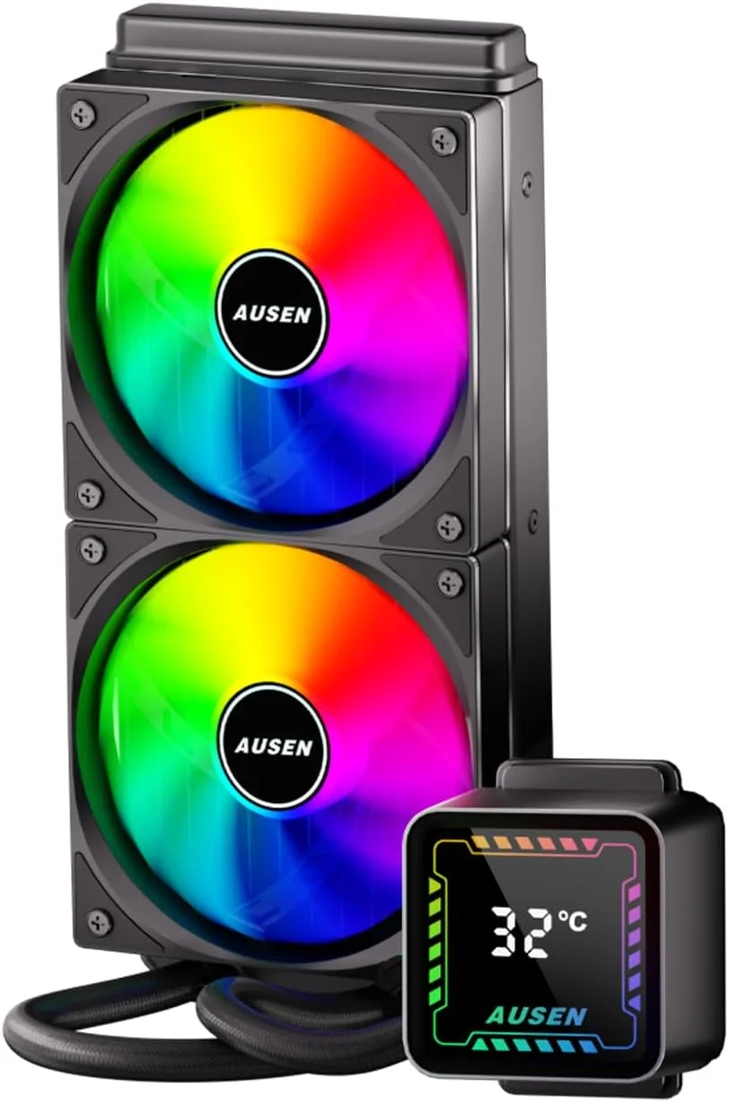 خنک کننده مایع پردازنده ARGB با هسته مایع، رادیاتور برتر و فن های ARGB 120 میلی متری، براکت های LGA 1700 و AM5 (240L)