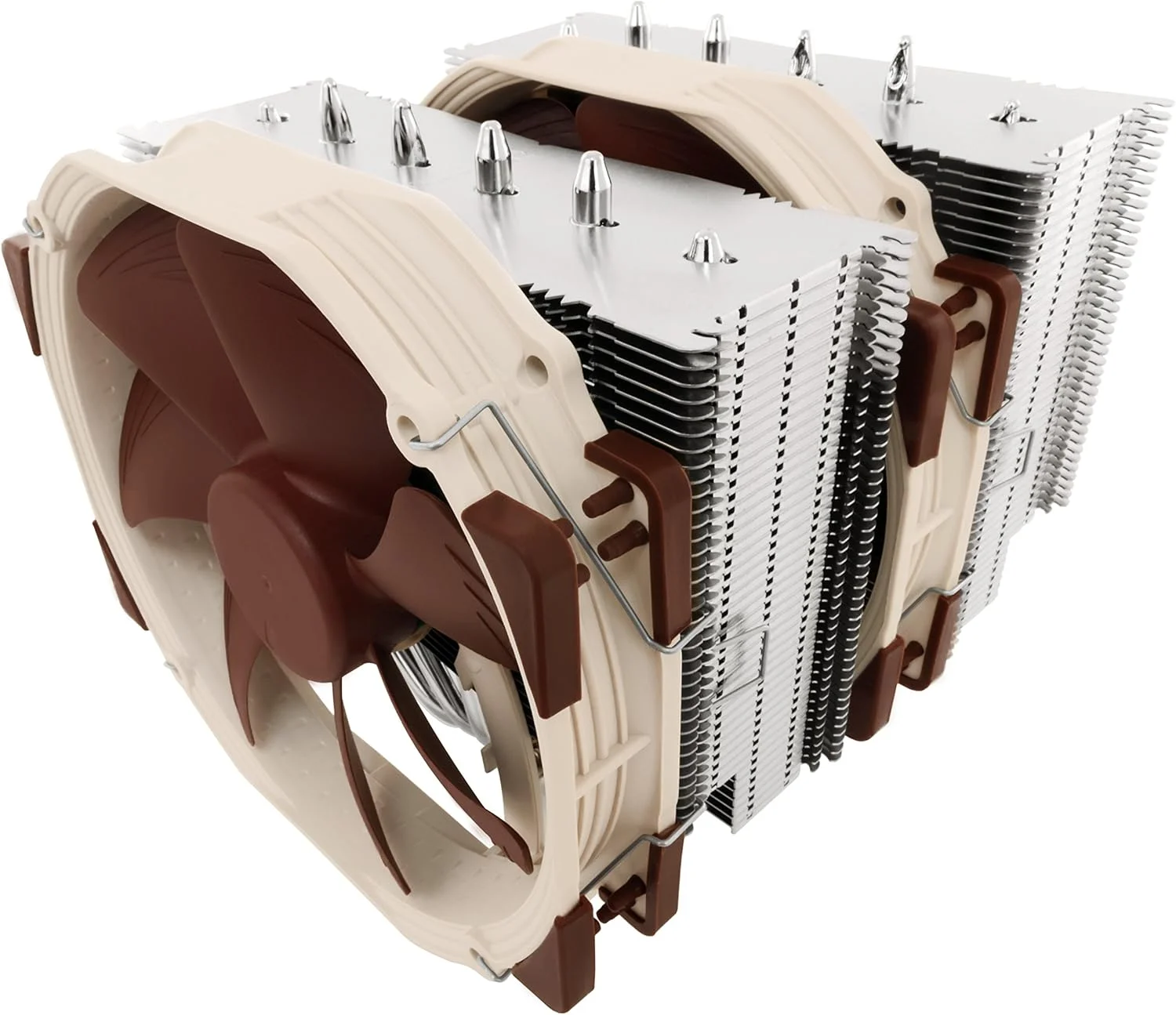 خنک کننده پردازنده ممتاز Noctua NH-D15 با 2 عدد فن 140 میلی متری NF-A15 PWM (قهوه ای) خنک کننده پردازنده ممتاز Noctua NH-D15 با 2 عدد فن 140 میلی متری NF-A15 PWM (قهوه ای)