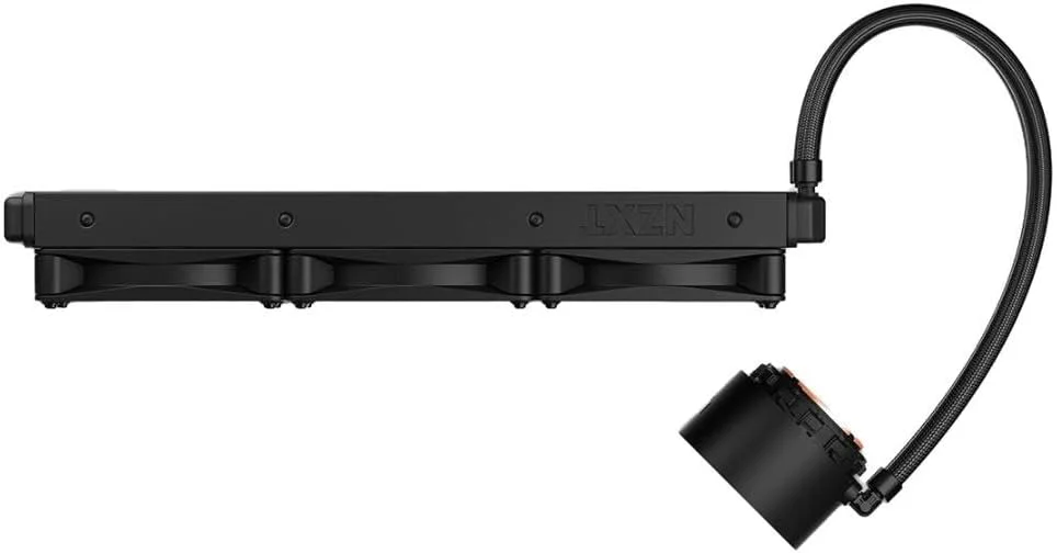 خنک کننده مایع پردازنده NZXT Kraken Elite RGB 360 با رادیاتور 360 میلی‌متری - دارای صفحه نمایش LCD عریض 2.36 اینچی قابل تنظیم برای GIF، تصاویر و معیارهای عملکرد - پمپ با عملکرد بالا - 3 عدد فن F120 RGB Core - مشکی