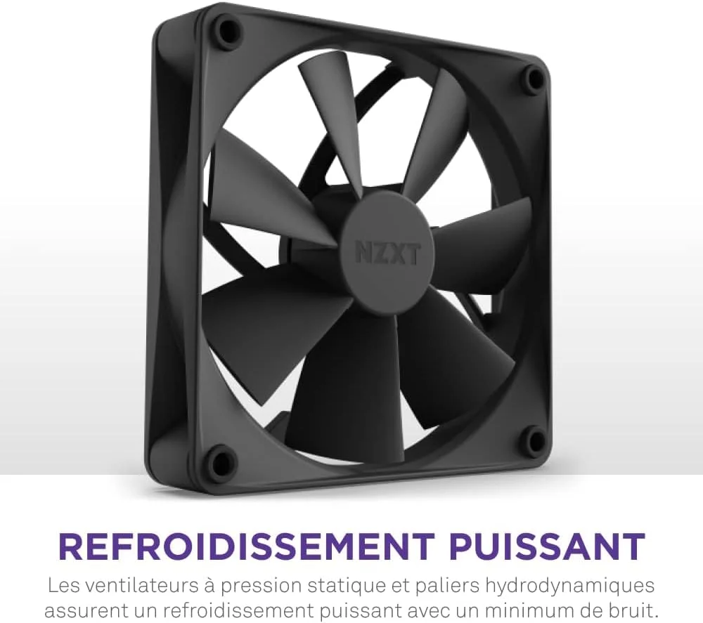 خنک کننده مایع پردازنده NZXT Kraken 240-240mm AIO - صفحه نمایش LCD مربعی 1.54 اینچی قابل تنظیم برای تصاویر، معیارهای عملکرد و موارد دیگر - پمپ با کارایی بالا - 2 عدد فن F120P - مشکی (RL-KN240-B1)