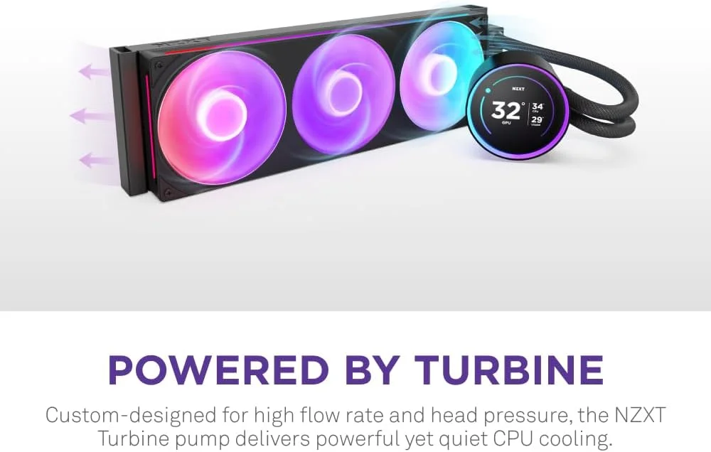 خنک کننده مایع پردازنده NZXT Kraken Elite 360 RGB - رادیاتور 360 میلی متری - فن F360 RGB Core - پمپ توربین LCD IPS 2.72 اینچی قابل تنظیم - Intel® LGA 1700, 1200/115X, 1851 - AMD® AM5, AM4 - مشکی خنک کننده مایع پردازنده NZXT Kraken Elite 360 RGB - رادیاتور 360 میلی متری - فن F360 RGB Core - پمپ توربین LCD IPS 2.72 اینچی قابل تنظیم - Intel® LGA 1700, 1200/115X, 1851 - AMD® AM5, AM4 - مشکی