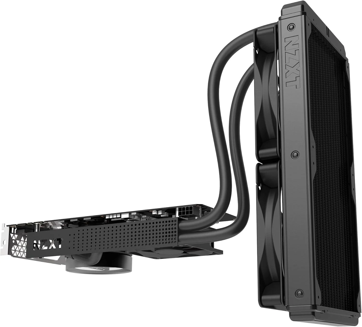 کیت نصب خنک کننده مایع کارت گرافیک Nzxt Kraken G12 برای سری X AIO، سازگاری با AMD و Nvidia، خنک کننده فعال VRM، مشکی، Rl-Krg12-B1
