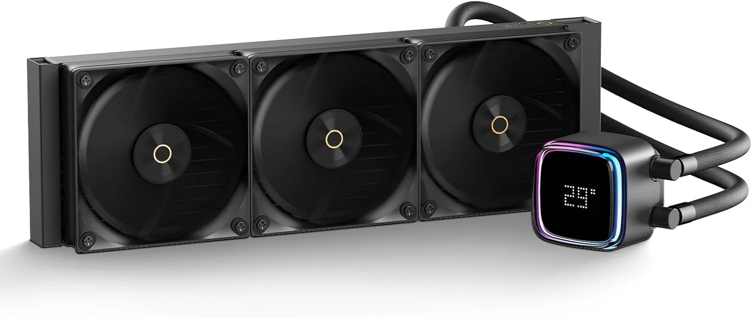 خنک کننده مایع پردازنده Ocypus Iota L36 360mm AIO با پمپ ARGB دیجیتال 3100 دور در دقیقه، سیستم های خنک کننده آبی با عملکرد بالا با فن های FDB PWM، مناسب برای AMD و Intel LGA (مشکی)