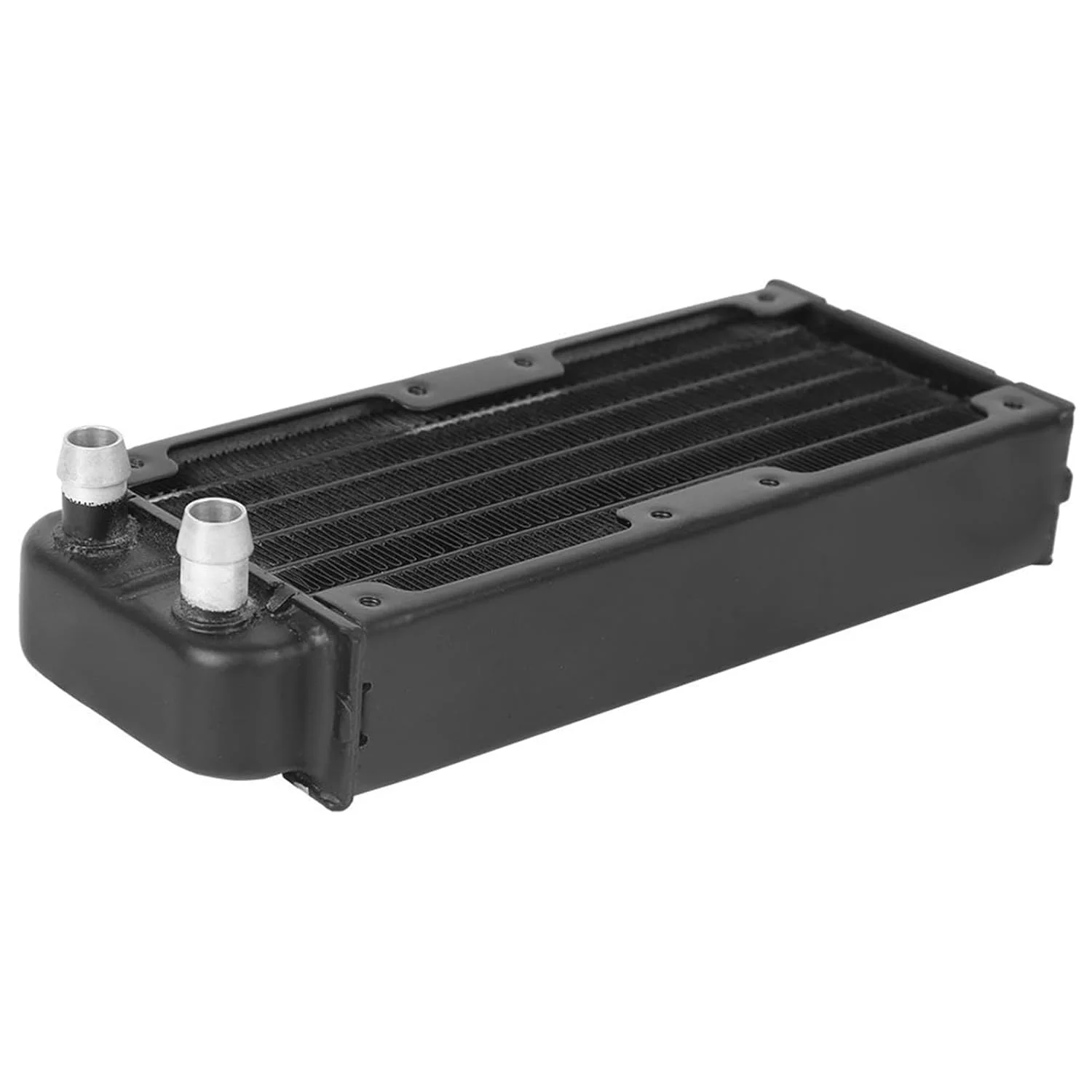 رادیاتور خنک کننده آبی، لوازم جانبی کامپیوتر، آلومینیومی مشکی با پوشش ضد اکسیداسیون، خنک کننده پردازنده، رادیاتور انتقال حرارت برای کامپیوترها و خنک کننده صنعتی