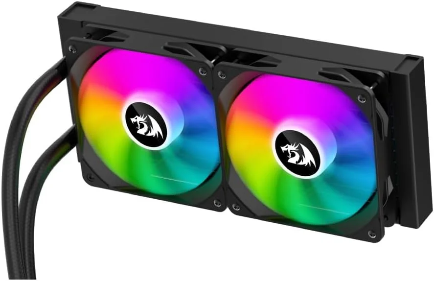 خنک کننده آبی رادیاتور 240 میلی متری ردرگون مشکی ARGB