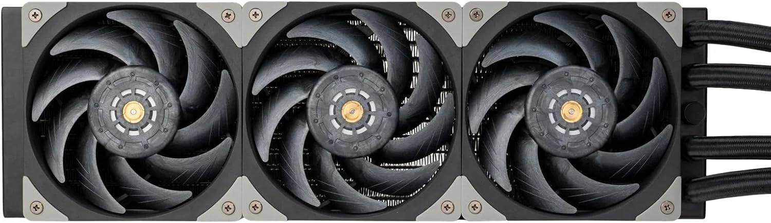 خنک کننده آبی همه کاره SilverStone Technology SST-XE360PDD، پیشرفته با سه فن 120 میلی متری، پمپ دوگانه و دو بلوک پردازنده