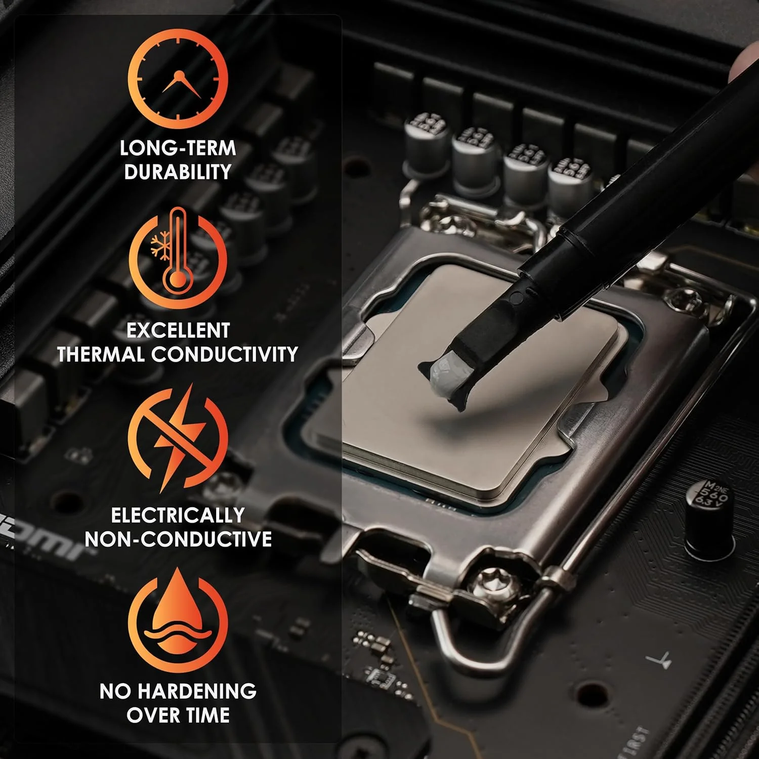 خمیر حرارتی Thermal Grizzly Hydronaut - 1 گرم - خمیر حرارتی رسانای با عملکرد بالا - ایده آل برای خنک کننده بادی و آبی CPU/GPU - برای سطوح خنک کننده بزرگ