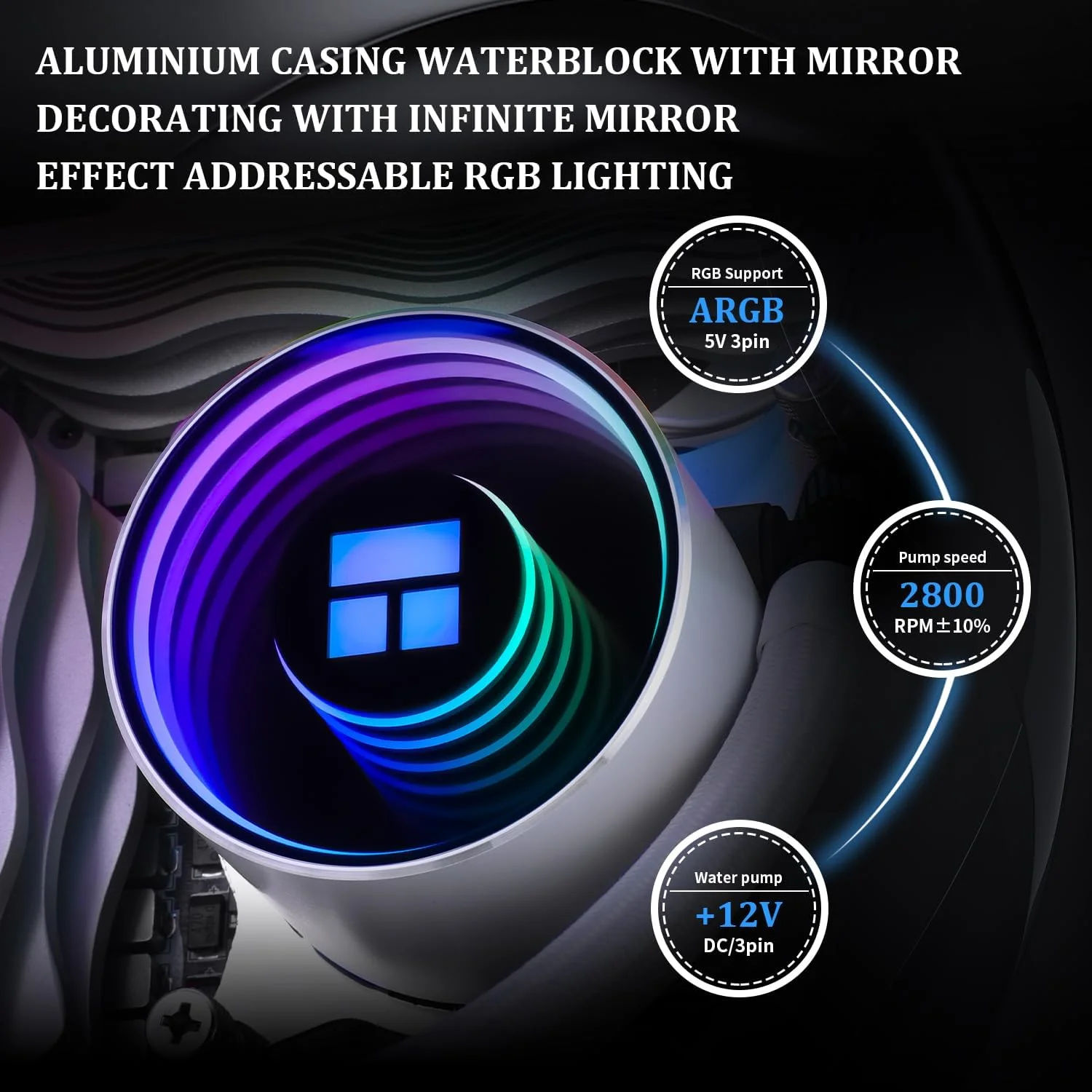 خنک کننده آبی پردازنده Thermalright Frozen Notte 120 ARGB سفید، سیستم خنک کننده آبی پردازنده، هد خنک کننده ARGB، مناسب برای AMD:AM4/AM5، Intel LGA 1700/1851/1150/1151/1200 خنک کننده آبی پردازنده Thermalright Frozen Notte 120 ARGB سفید، سیستم خنک کننده آبی پردازنده، هد خنک کننده ARGB، مناسب برای AMD:AM4/AM5، Intel LGA 1700/1851/1150/1151/1200