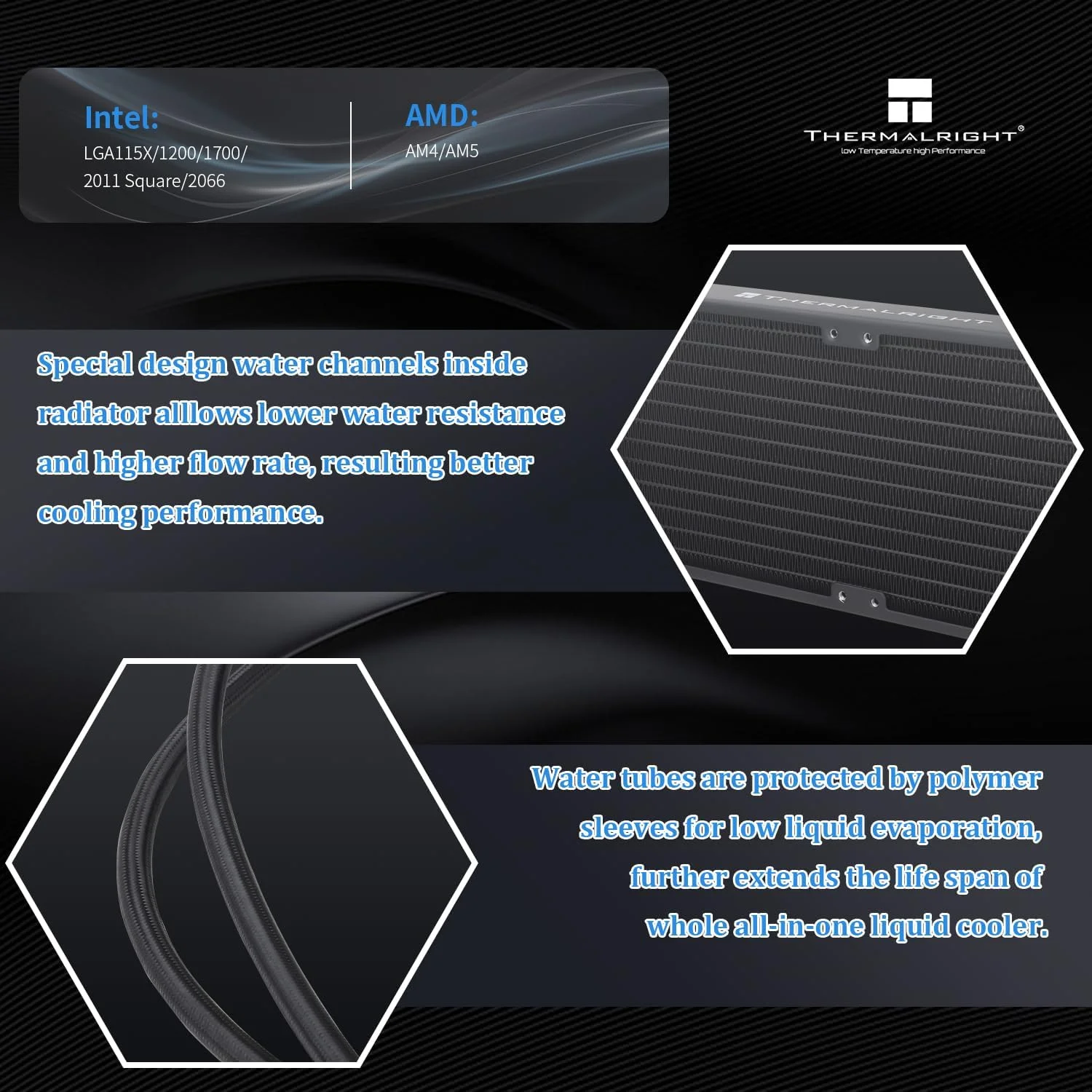 خنک کننده پردازنده مایع Thermalright Aqua Elite 240 V3 Aio، رادیاتور خنک کننده مایع 240، فن های خنک کننده ARGB PWM، برای Intel LGA1150/1151/1155/1156/1200/2011/1700، AMD:AM4/AM5، خنک کننده کامپیوتر Aio