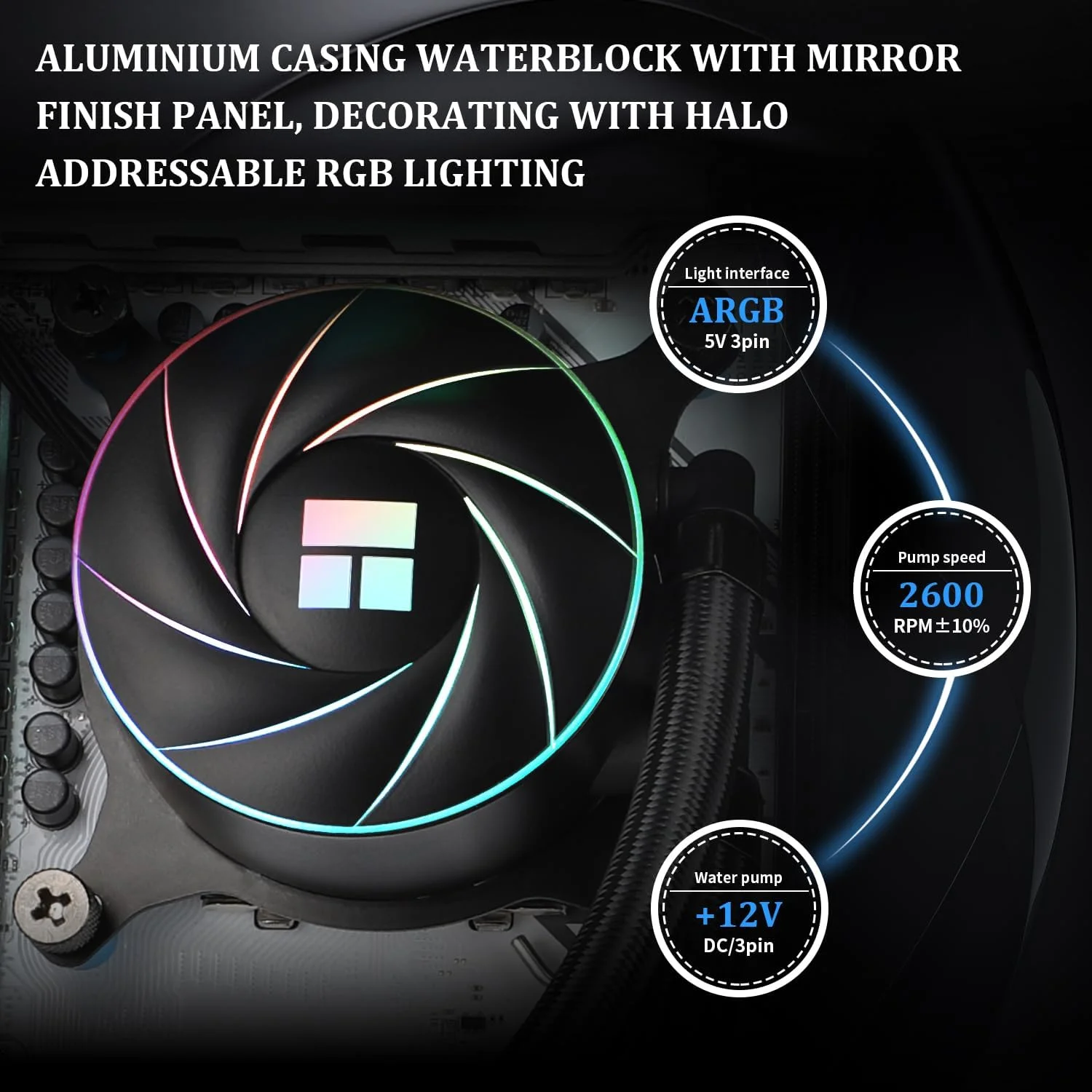 خنک کننده مایع پردازنده Thermalright Aqua Elite 360 ARGB، سایز رادیاتور خنک کننده 360 AIO، 3 عدد فن 120 میلی متری PWM، خنک کننده پردازنده کامپیوتر، برای AMD:AM4/AM5، Intel LGA1851/1150/1151/1200/2011/1700