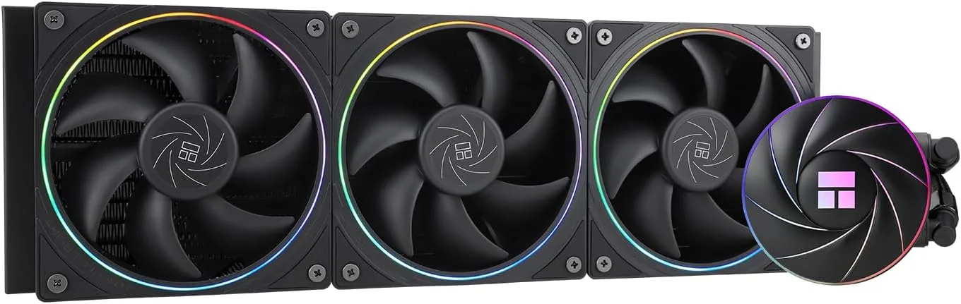 خنک کننده آبی پردازنده THERMALRIGHT Aqua Elite 360 ARGB V2، خنک کننده آبی 360 Aio، 3 عدد فن 120 میلی متری PWM، بلبرینگ S-FDB، جلوه روزنه ARGB، برای AMD/AM4/AM5، Intel LGA1150/1151/1200/2011/1700/2011