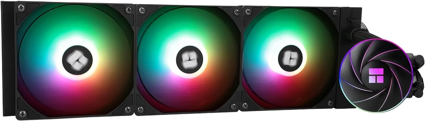 خنک‌کننده آبی پردازنده Thermalright Aqua Elite 360 ARGB V4، همراه با 3 فن PWM ARGB، سرعت 1550 دور در دقیقه، برای AMD/AM4/AM5، Intel LGA1851/1150/1151/1155/1156/1200/2011/1700 (AE360 ARGB V4)