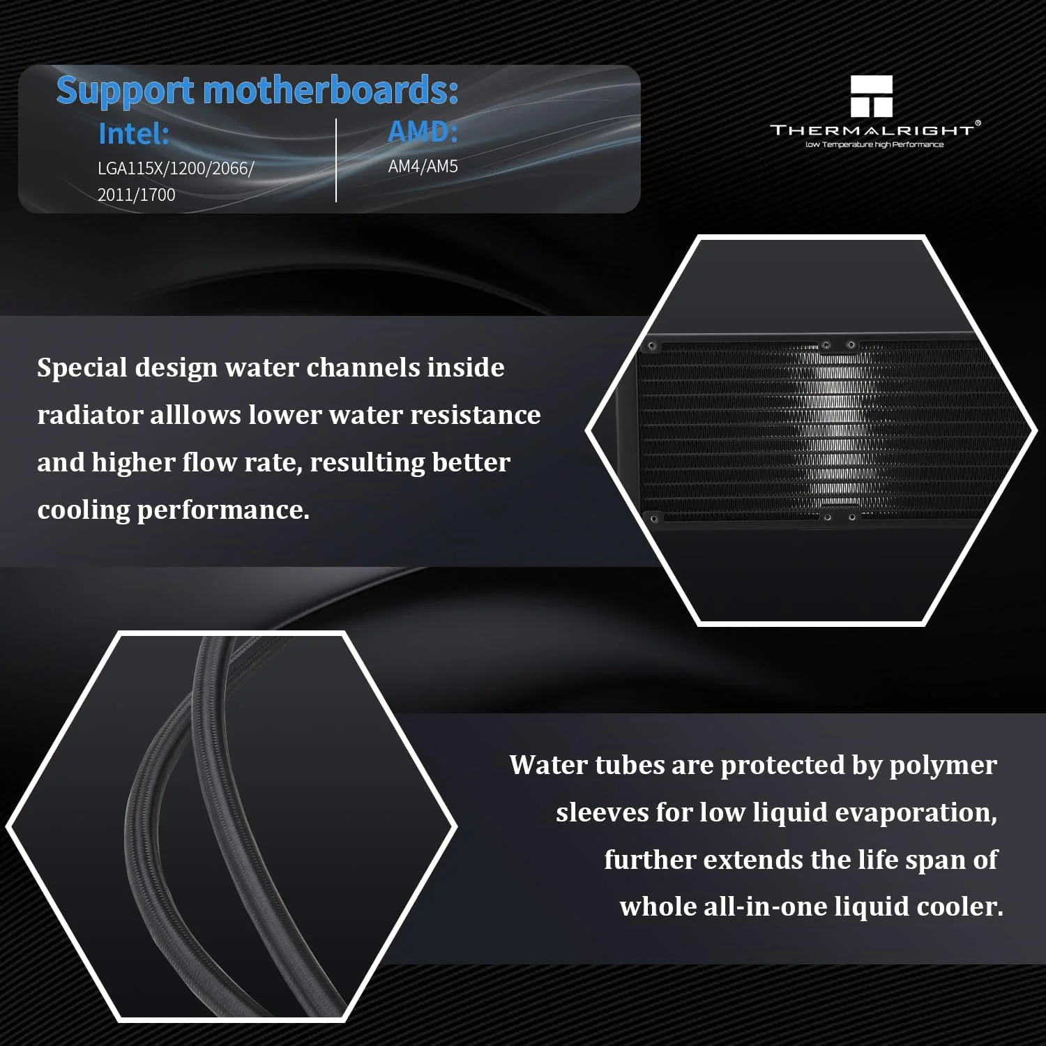 خنک کننده مایع پردازنده Thermalright Frozen Vision 240 مشکی، با 2 فن PWM، صفحه نمایش IPS LCD مربعی 2.88 اینچی برای 480x480 پیکسل، خنک کننده مایع پردازنده کامپیوتر برای AM4/AM5، Intel lga1700/1851/115X خنک کننده مایع پردازنده Thermalright Frozen Vision 240 مشکی، با 2 فن PWM، صفحه نمایش IPS LCD مربعی 2.88 اینچی برای 480x480 پیکسل، خنک کننده مایع پردازنده کامپیوتر برای AM4/AM5، Intel lga1700/1851/115X