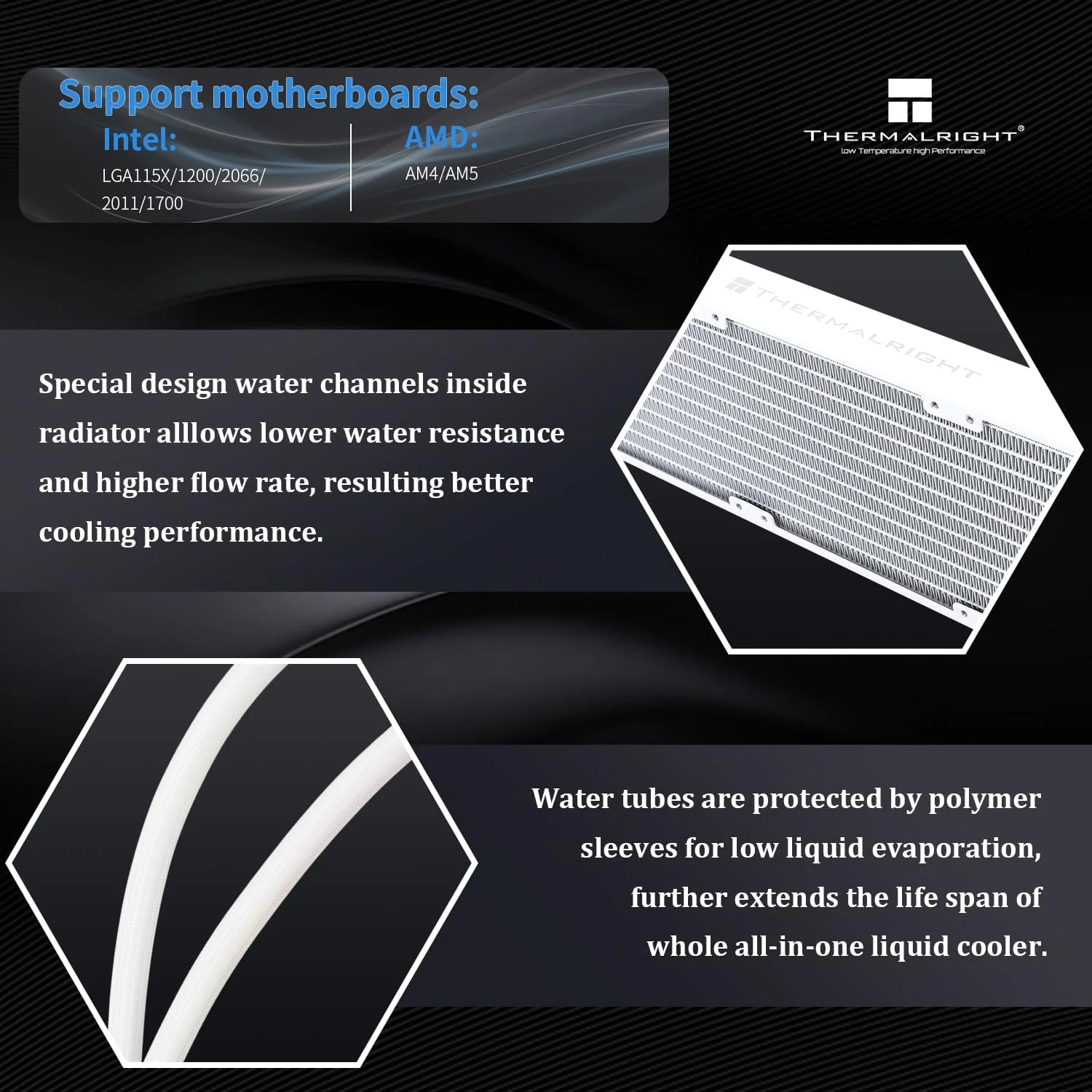 خنک کننده مایع پردازنده Thermalright FW PRO 360 ARGB سفید - 360 میلیمتری AIO، صفحه نمایش IPS LCD با رزولوشن 320 * 320، برای AM4/AM5/Intel LGA1700/1851، صفحه نمایش LCD مغناطیسی 2.73 اینچی برای تصاویر خنک کننده مایع پردازنده Thermalright FW PRO 360 ARGB سفید - 360 میلیمتری AIO، صفحه نمایش IPS LCD با رزولوشن 320 * 320، برای AM4/AM5/Intel LGA1700/1851، صفحه نمایش LCD مغناطیسی 2.73 اینچی برای تصاویر