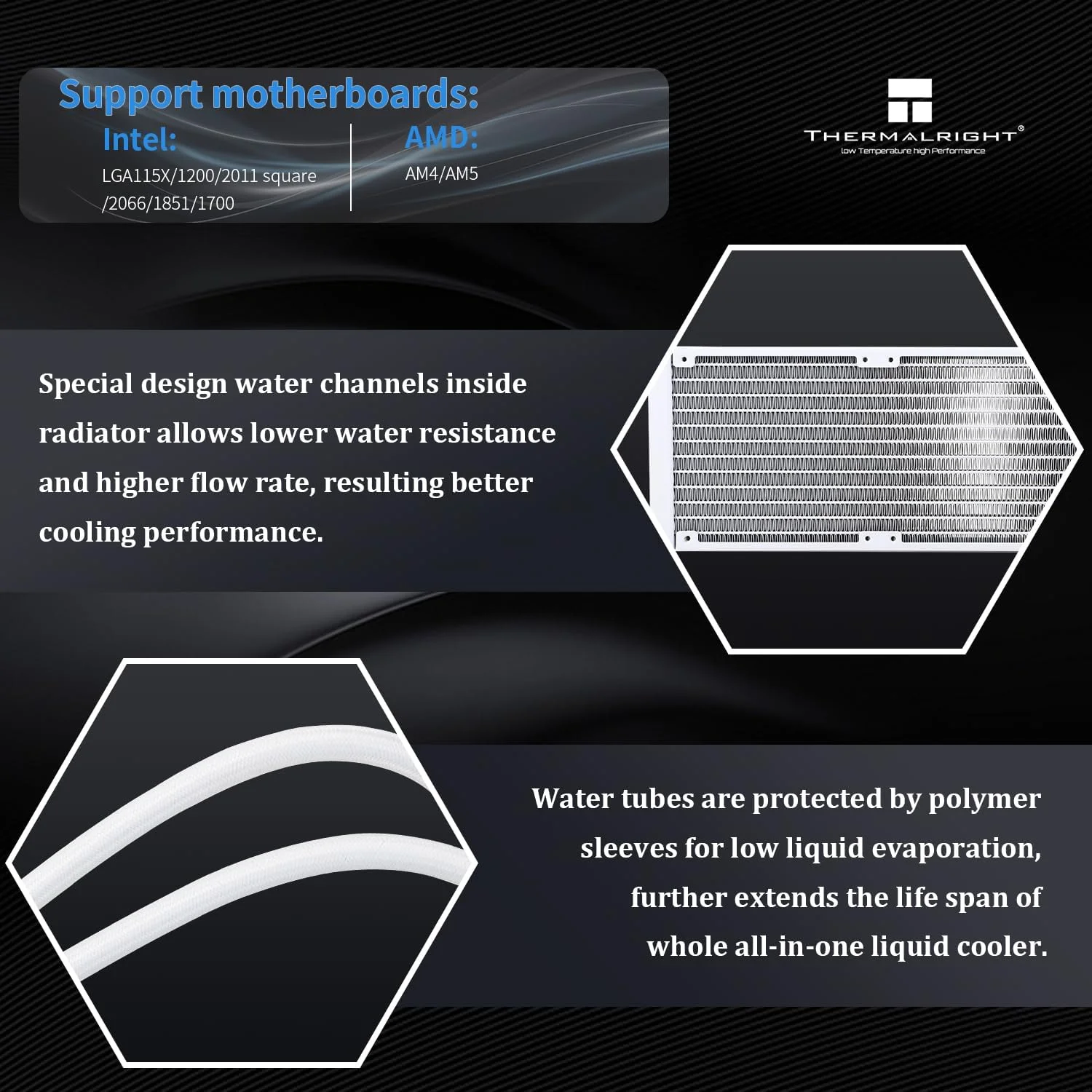 خنک کننده آبی پردازنده Thermalright FW 360 Ultra ARGB سفید، سیستم خنک کننده آبی با 3 فن PWM، صفحه نمایش IPS LCD با رزولوشن 480x480، برای AM4/AM5 و Intel LGA1700، خنک کننده مایع پردازنده، صفحه نمایش 2.44 اینچی خنک کننده آبی پردازنده Thermalright FW 360 Ultra ARGB سفید، سیستم خنک کننده آبی با 3 فن PWM، صفحه نمایش IPS LCD با رزولوشن 480x480، برای AM4/AM5 و Intel LGA1700، خنک کننده مایع پردازنده، صفحه نمایش 2.44 اینچی