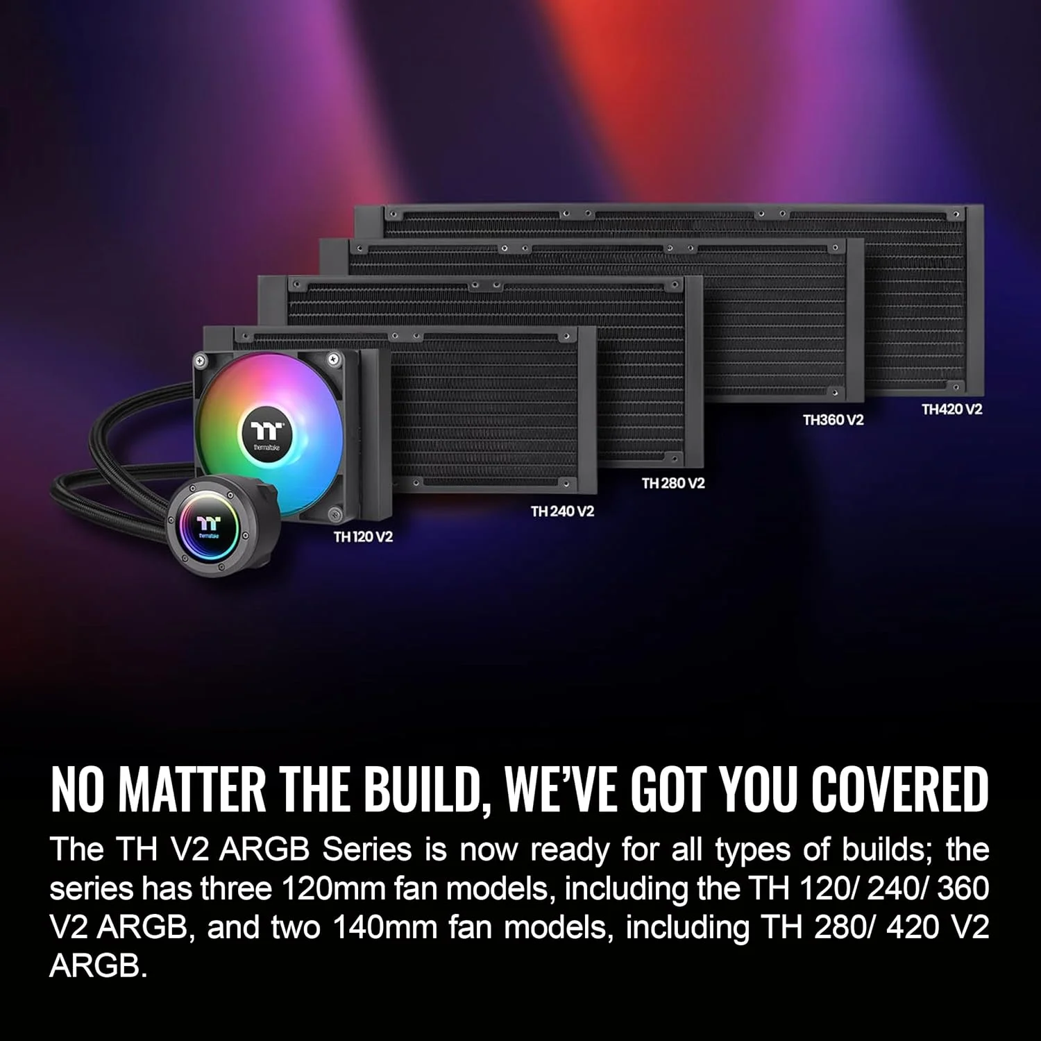 خنک کننده مایع پردازنده Thermaltake TH360 ARGB Sync V2 / خنک کننده مایع AIO / فن 120mm*3 / PWM 500~2000 RPM / واتر بلاک آینه ای / کنترل همگام سازی ARGB مادربرد، CL-W362-PL12SW-A