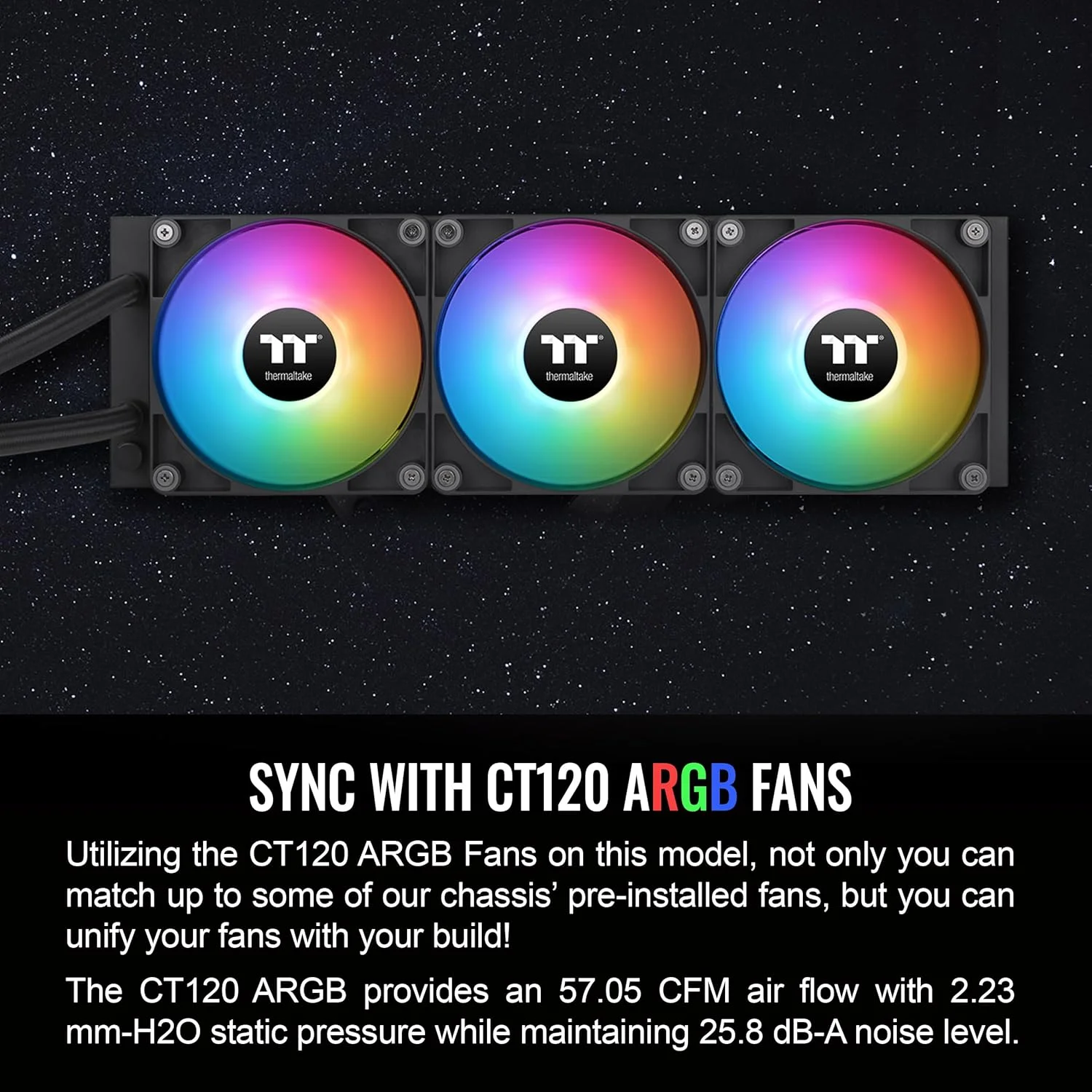 خنک کننده مایع پردازنده Thermaltake TH360 ARGB Sync V2 / خنک کننده مایع AIO / فن 120mm*3 / PWM 500~2000 RPM / واتر بلاک آینه ای / کنترل همگام سازی ARGB مادربرد، CL-W362-PL12SW-A