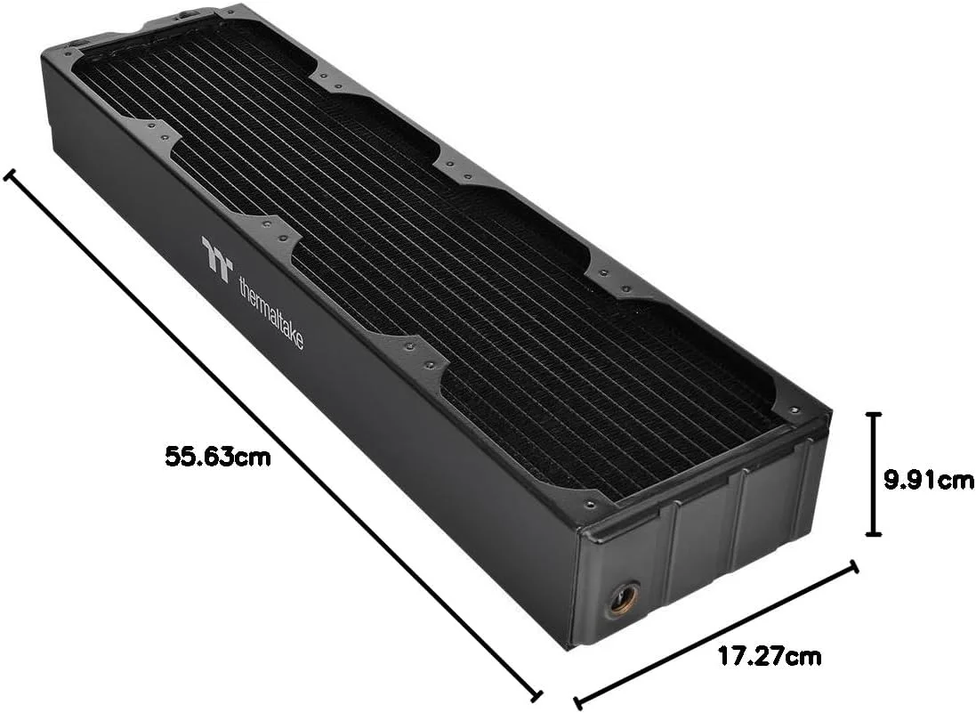 رادیاتور مسی 64 میلی‌متری ترمالتیک Pacific CL480 برای سیستم خنک‌کننده مایع DIY مدل CL-W192-CU00BL-A