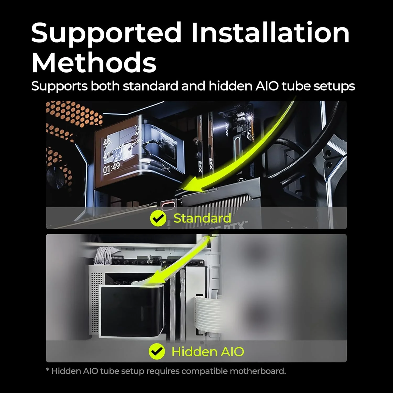 خنک کننده مایع پردازنده TRYX PANORAMA SE 360 ARGB سفید با صفحه نمایش منحنی AMOLED 6.67 اینچی قابل چرخش و جلوه سه بعدی آنامورفیک، 360 میلیمتری، سفید، Asetek Adela 280w TDP، سازگار با Intel LGA 1851/1700/1200/115X و AMD AM5/AM4 خنک کننده مایع پردازنده TRYX PANORAMA SE 360 ARGB سفید با صفحه نمایش منحنی AMOLED 6.67 اینچی قابل چرخش و جلوه سه بعدی آنامورفیک، 360 میلیمتری، سفید، Asetek Adela 280w TDP، سازگار با Intel LGA 1851/1700/1200/115X و AMD AM5/AM4