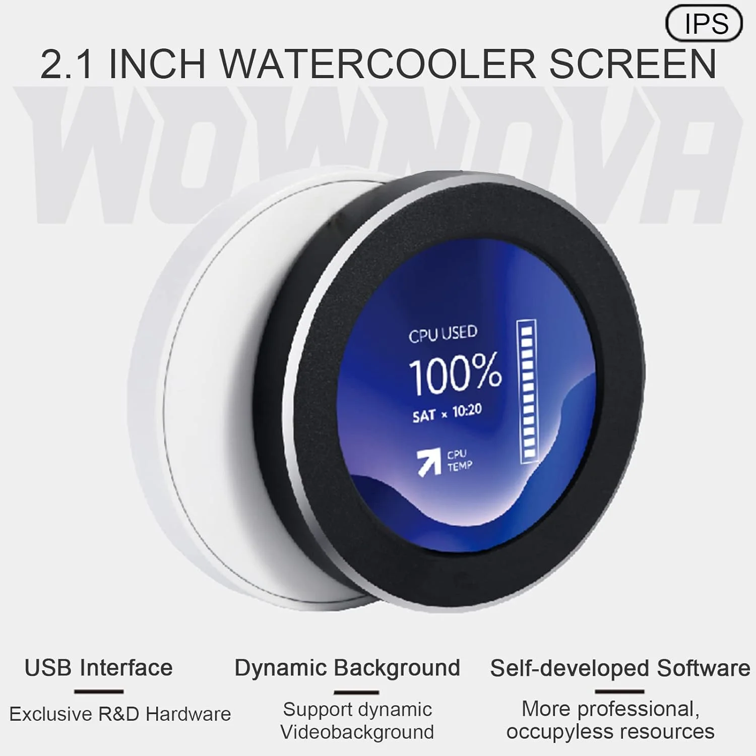 مانیتور دمای کامپیوتر WOWNOVA 2.1 اینچی AIO - نمایشگر LCD خنک کننده پردازنده - کیت ارتقاء برای سیستم های خنک کننده مایع - پنل سنسور کامپیوتر - سازگار با کیس ARGB - دسکتاپ - طول 2.91 اینچ مانیتور دمای کامپیوتر WOWNOVA 2.1 اینچی AIO - نمایشگر LCD خنک کننده پردازنده - کیت ارتقاء برای سیستم های خنک کننده مایع - پنل سنسور کامپیوتر - سازگار با کیس ARGB - دسکتاپ - طول 2.91 اینچ