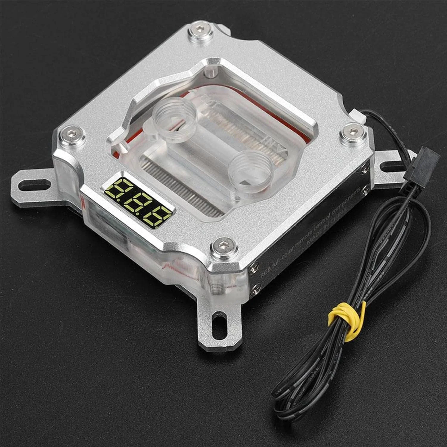 واتربلاک پردازنده مرکزی، کیت خنک کننده آبی، خنک کننده آبی پردازنده مرکزی، بلوک خنک کننده آبی، بلوک خنک کننده آبی کامپیوتر با نمایشگر دما مناسب برای اینتل