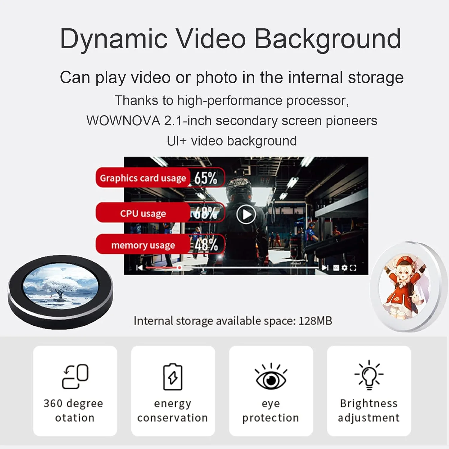 مانیتور دمای کامپیوتر WOWNOVA 2.1 اینچی AIO - نمایشگر LCD خنک کننده پردازنده - کیت ارتقاء برای سیستم های خنک کننده مایع - پنل سنسور کامپیوتر - سازگار با کیس ARGB - دسکتاپ - طول 2.91 اینچ مانیتور دمای کامپیوتر WOWNOVA 2.1 اینچی AIO - نمایشگر LCD خنک کننده پردازنده - کیت ارتقاء برای سیستم های خنک کننده مایع - پنل سنسور کامپیوتر - سازگار با کیس ARGB - دسکتاپ - طول 2.91 اینچ